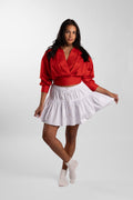 COURTSIDE RUFFLE SKIRT
