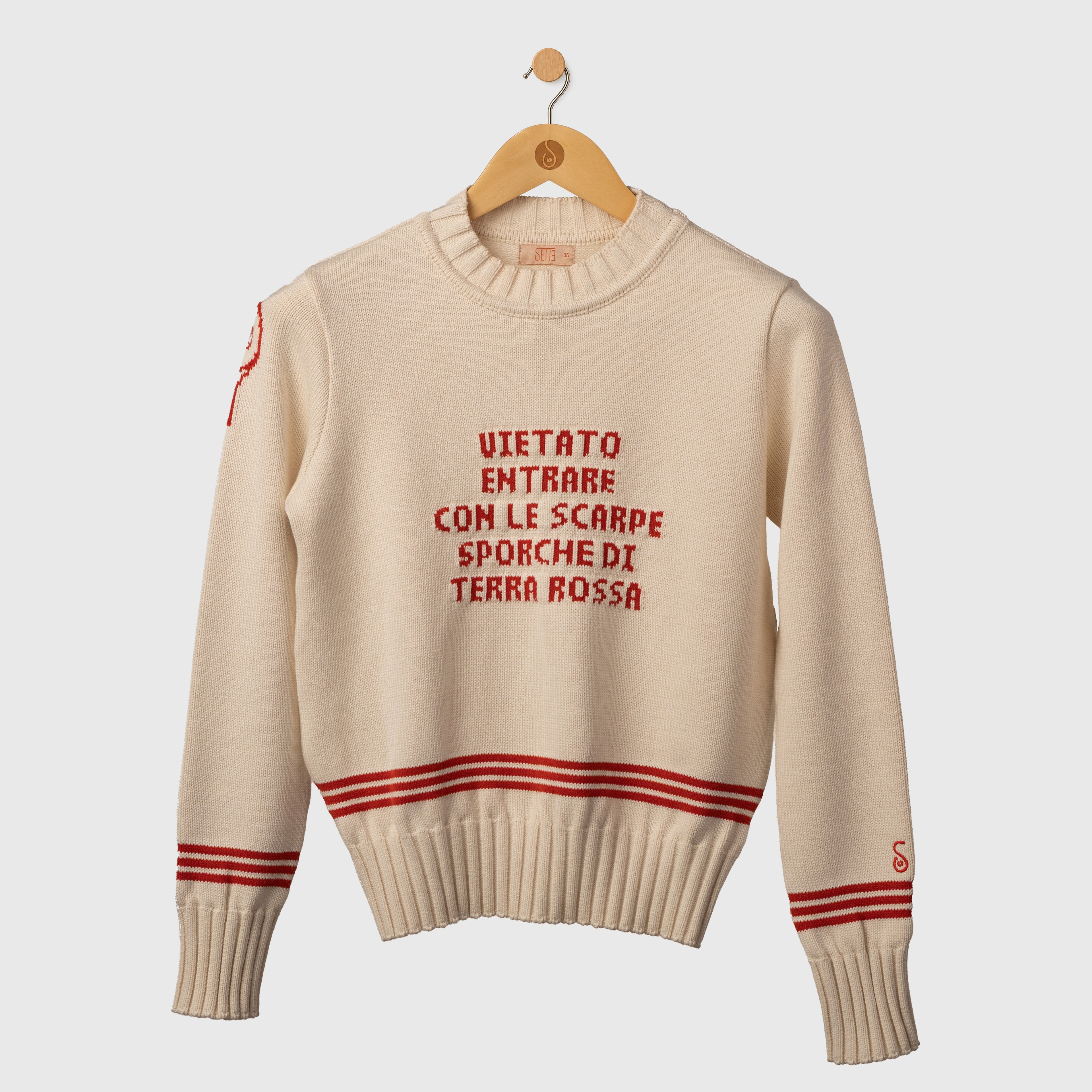 CLUB RULES COTTON SWEATER - ITALIAN